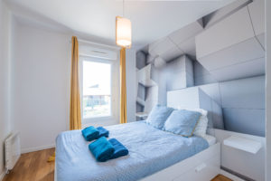 Chambre confortable avec literie hôtelière – Appartement CAOPEO TOP HÔTE